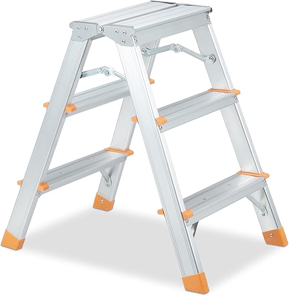 Escabeau Pliable en Aluminium Double Marches 3+3 ACEM - SQES