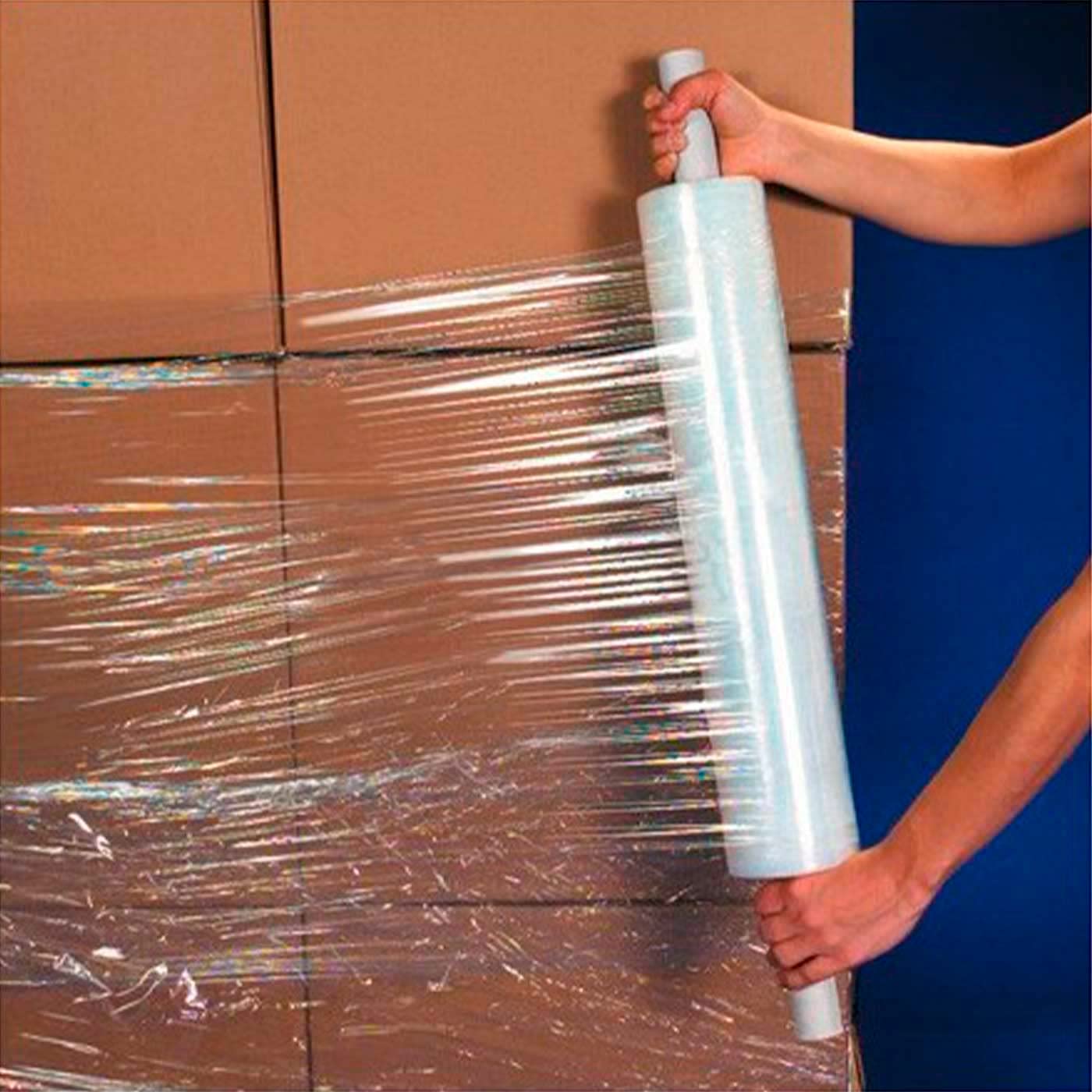 Film étirable – Transparent – Emballage 1kg -Film d'emballage étirable - SQES