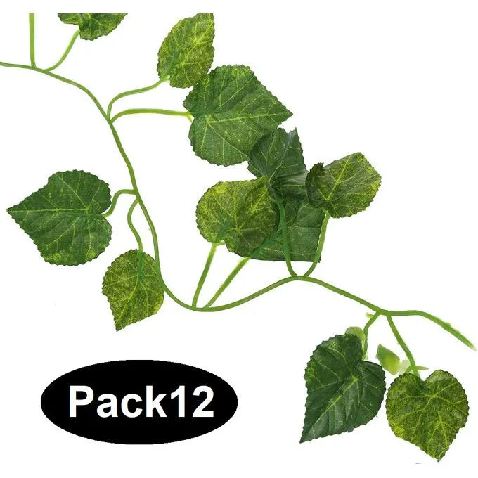 Guirlandes de Lierre artificielles - Plante Décorative Artificielle lot (12pcs) - SQES