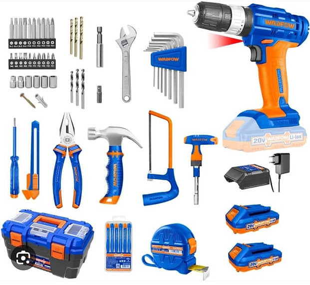 Caisse à Outils Complète 119 pièces avec Perceuse Sans Fil
