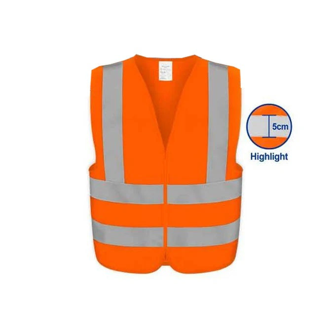 Gilet Haute Visibilité - Bande Réfléchissante 5 cm - Sécurité & Confort - XL - SQES