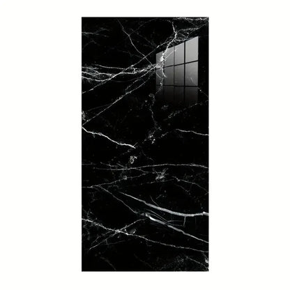 Panneaux muraux autocollants (10 pcs) - Carreaux Marbre NERO MARQUIRA - 30cmx60cm بديل الرخام - SQES