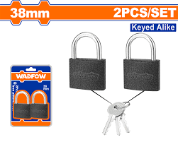 Cadenas en Fer 38 mm – Même Clé – Set de 2 pcs - SQES