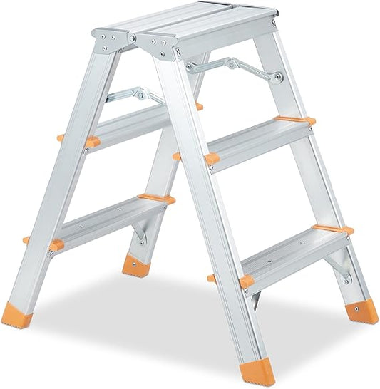 Escabeau Pliable en Aluminium Double Marches 3+3 ACEM - SQES