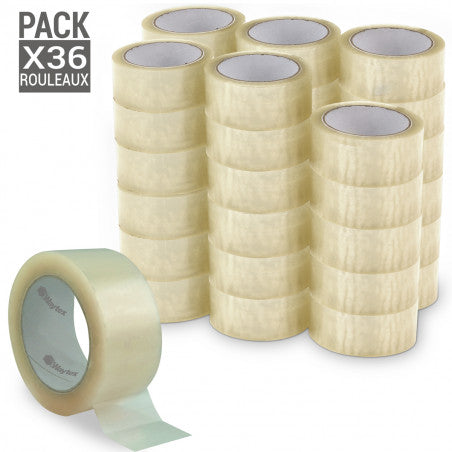 Scotch emballage transparent 100y - Lot 36pcs - SQES