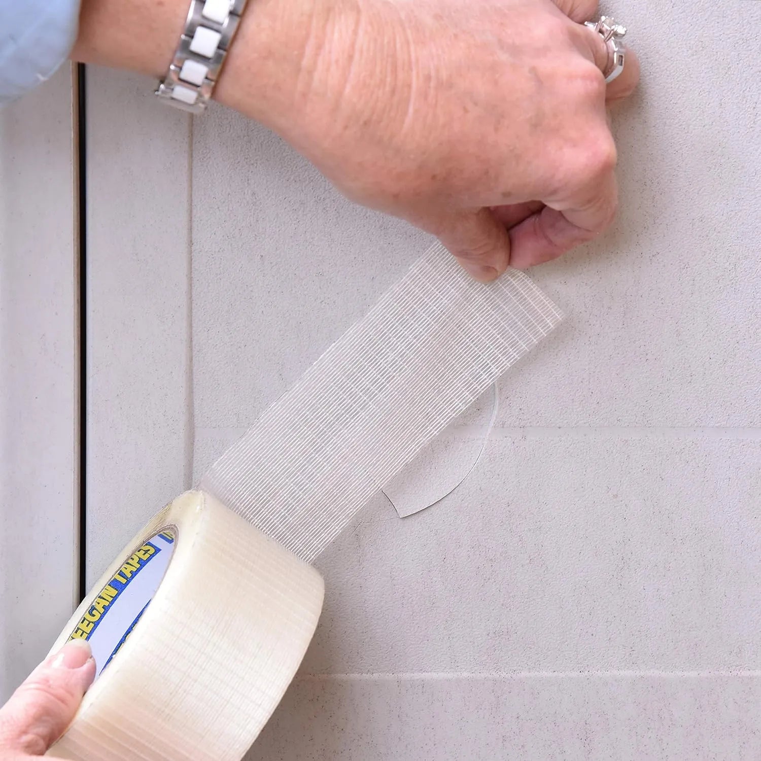BOSSTAPE Ruban de Réparation étanche, Gaffeur multiusage, Toile américain TRANSPARENT - SQES