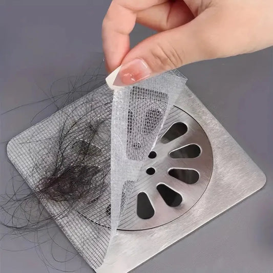 BOSS TAPE Pack 10 Filtre attrape-cheveux autocollants 11cmx11cm - SQES