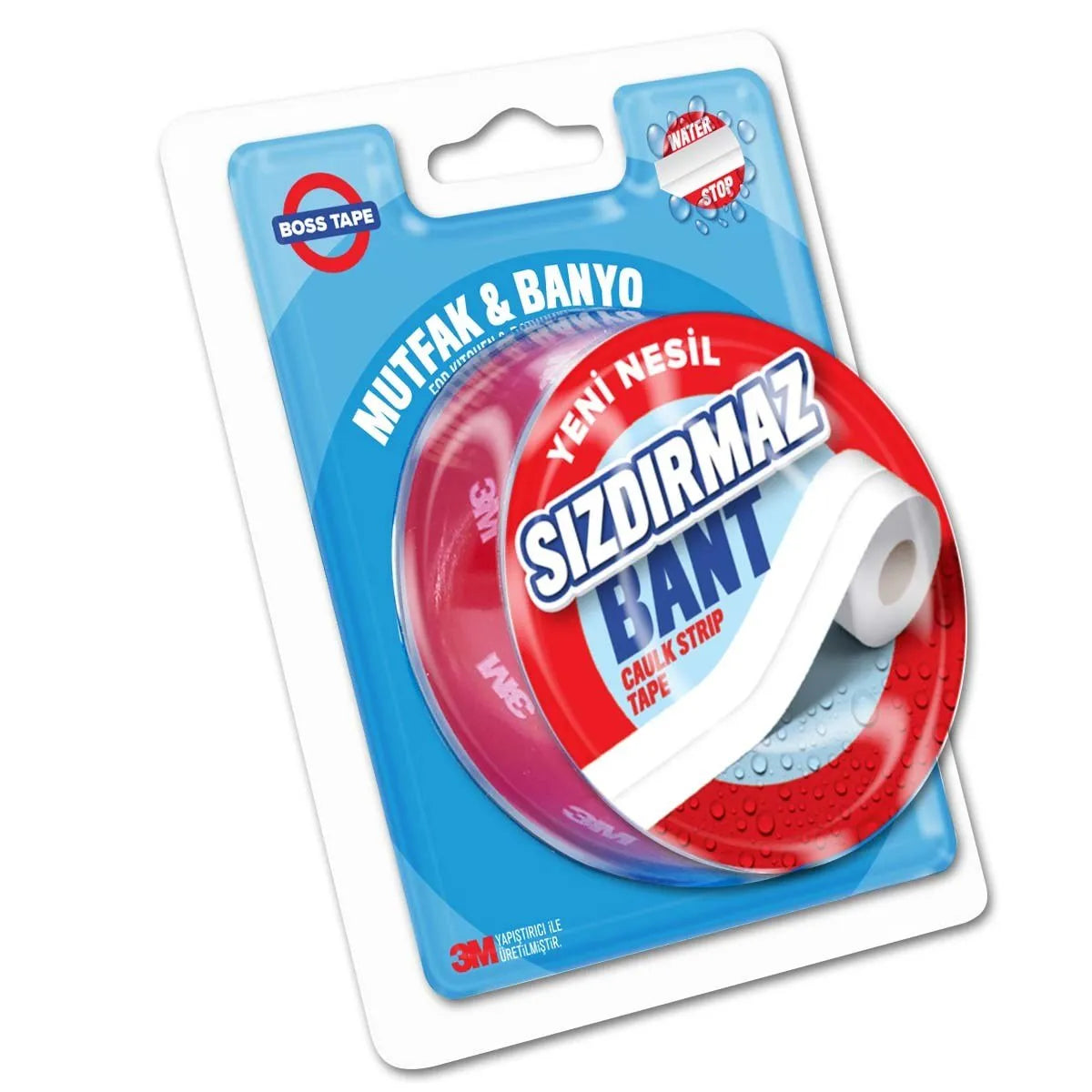 BOSS TAPE Ruban de Calfeutrage Cuisine et Salle de Bain (BLANC) technologie 3M - SQES