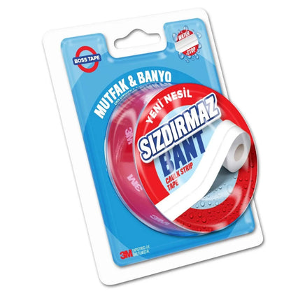 BOSS TAPE Ruban de Calfeutrage Cuisine et Salle de Bain (BLANC) technologie 3M - SQES