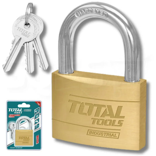 Cadenas en Laiton Robuste - Haute sécurité - 3 clés - TOTAL - SQES
