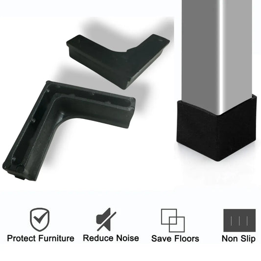 Embout 40×40 cornière - 20pcs NOIR - SQES