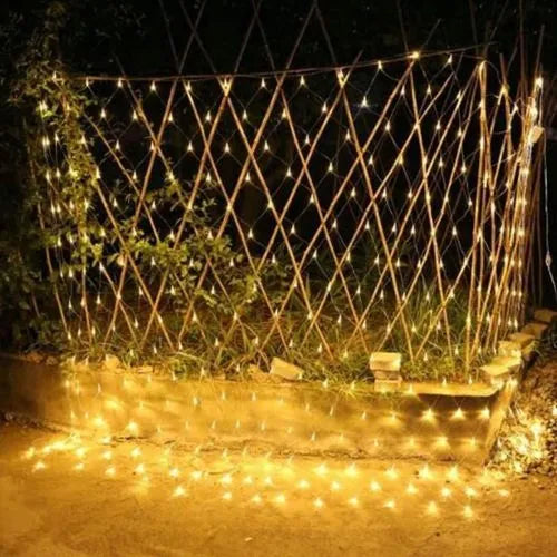Filet lumineuse 240 LED - Guirlande - 3Mx3M - Jaune - SQES