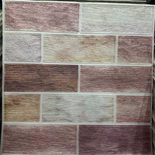 Lot de 10 Panneaux Mural Adhésif - Imitation pierre naturelle 3D - 35*35*0.8 cm (N°17) - SQES
