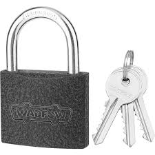 Cadenas en Fer Gris WADFOW – Versions Standard & Anse Longue – Haute Sécurité - SQES