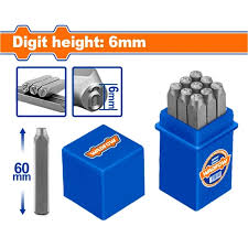 Jeu de 9 poinçons Chiffres de Marquage 6 mm – - SQES