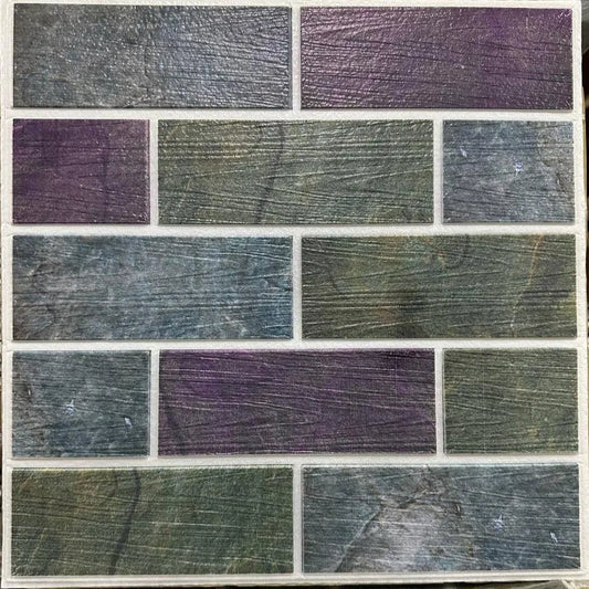 Lot de 10 Panneaux Mural Adhésif - Imitation pierre naturelle 3D - 35*35*0.8 cm (N°11) - SQES