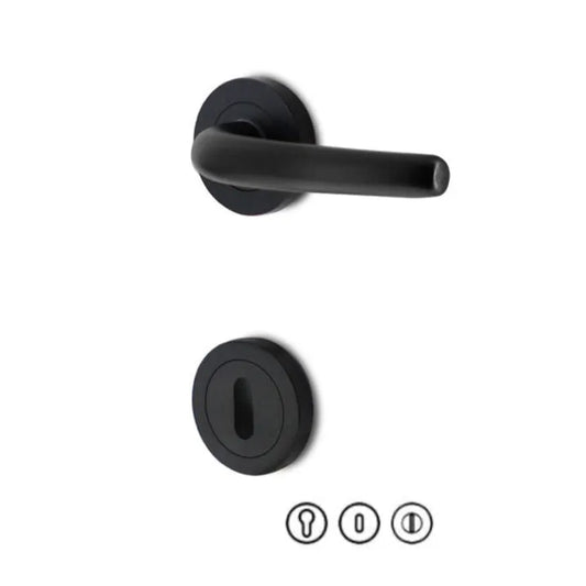 Poignée de Porte avec Rosace – Capri- Noir - SQES