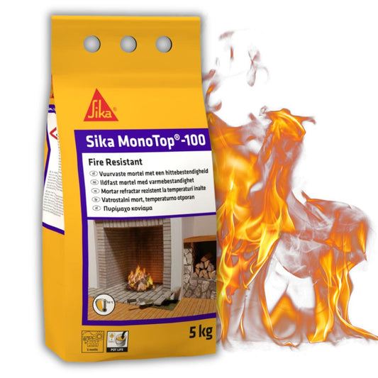 SIKA MONOTOP 100 – Mortier de Réparation Résistant à la Chaleur